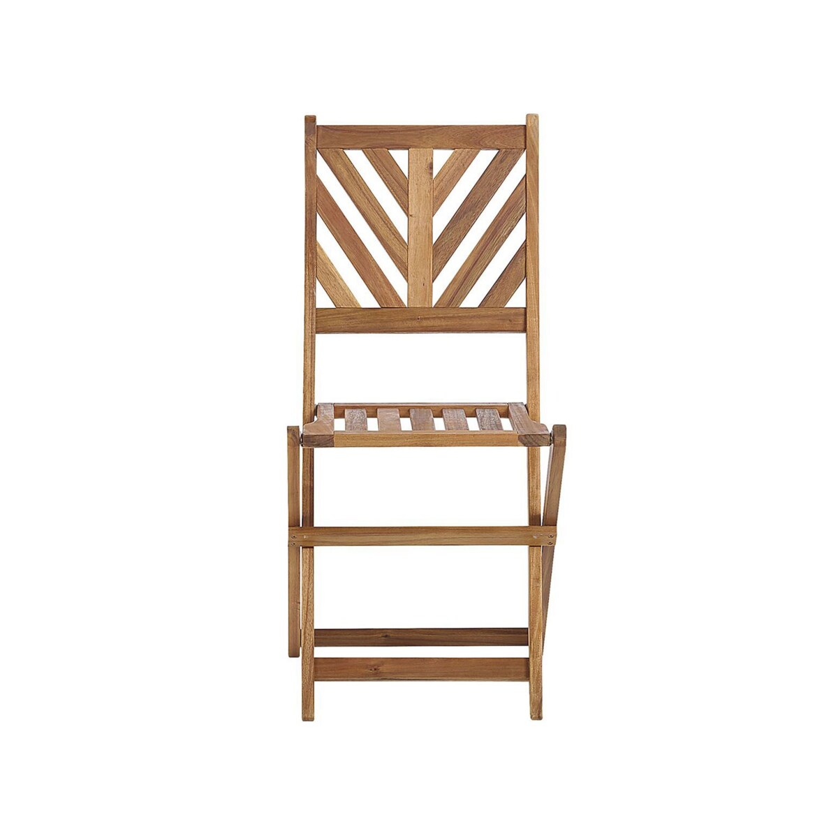 Zestaw mebli balkonowych drewniany jasny TERNI