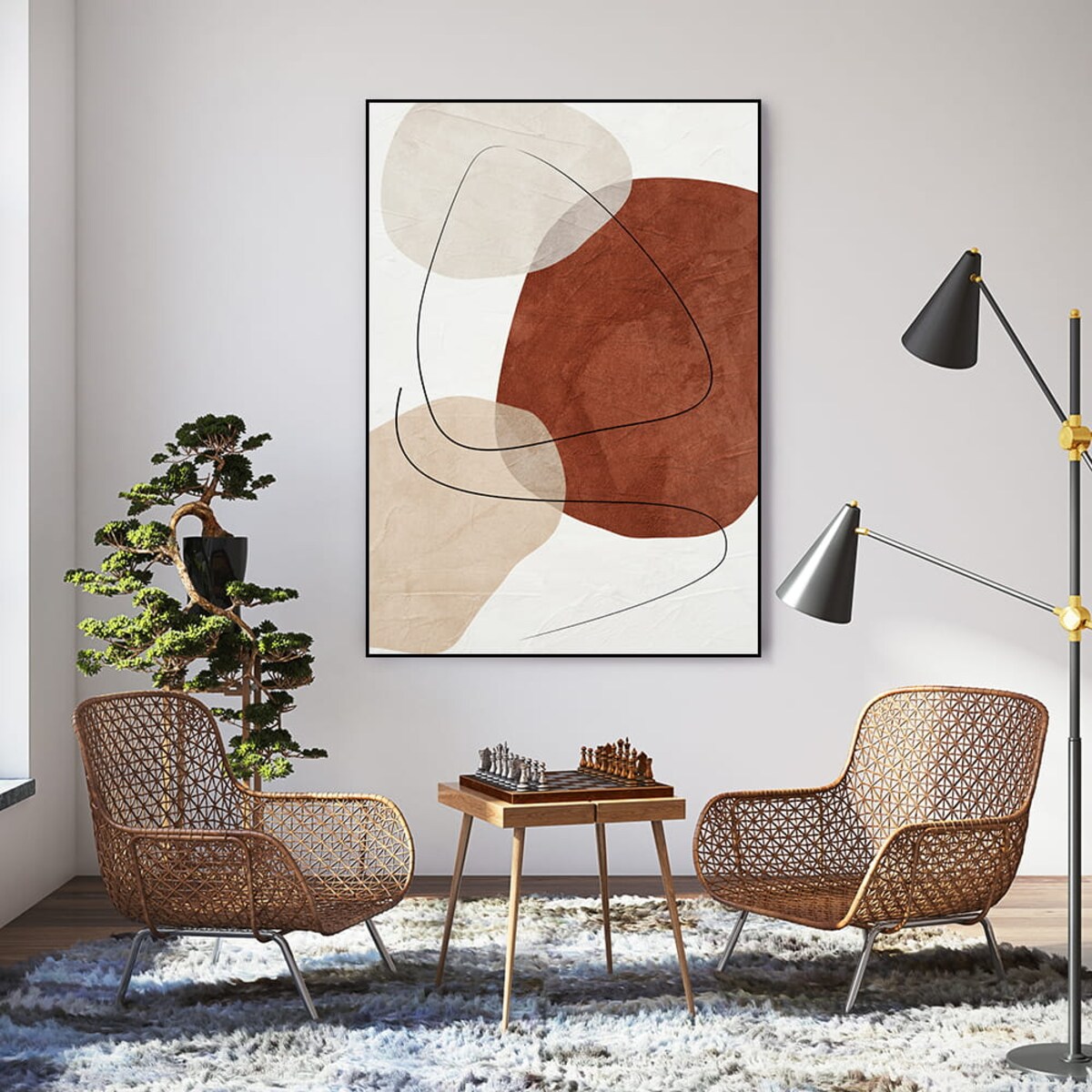 plakat neutral shapes 2 30x40 cm