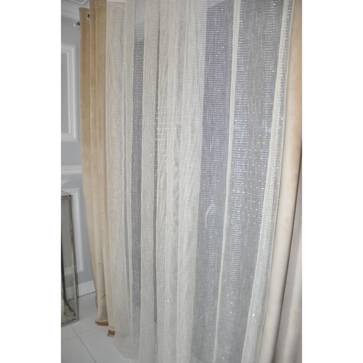 firana "perla lumiere" z siatki 140x250 cm