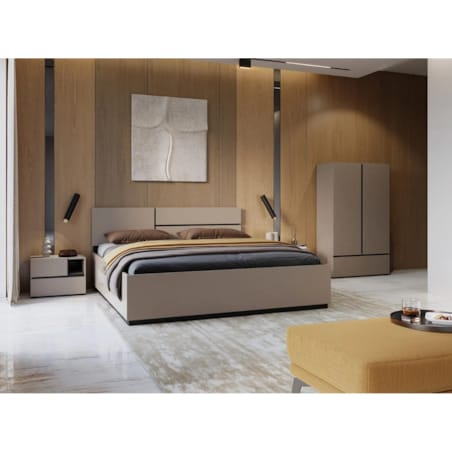 Komoda wysoka CROSS 2D1S 89cm congo/czarna