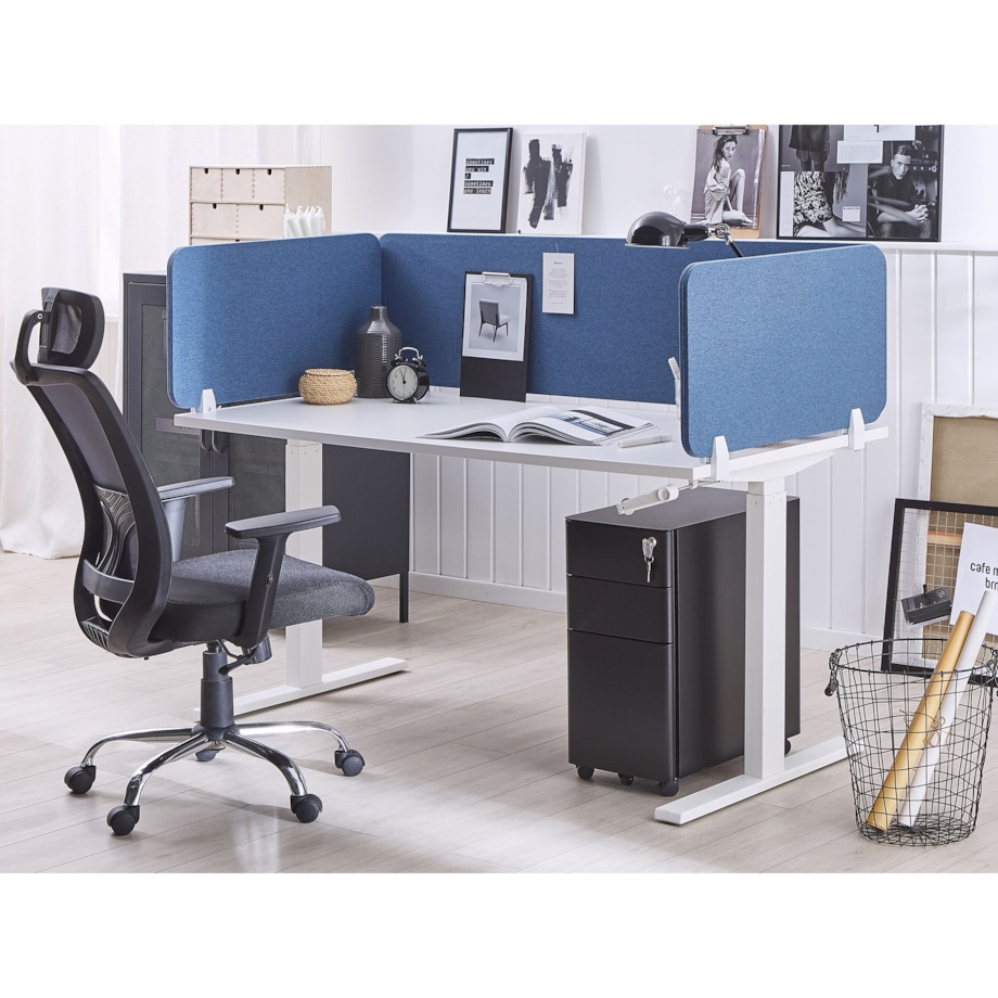 Przegroda biurkowa 130 x 40 cm Różne rozmiary