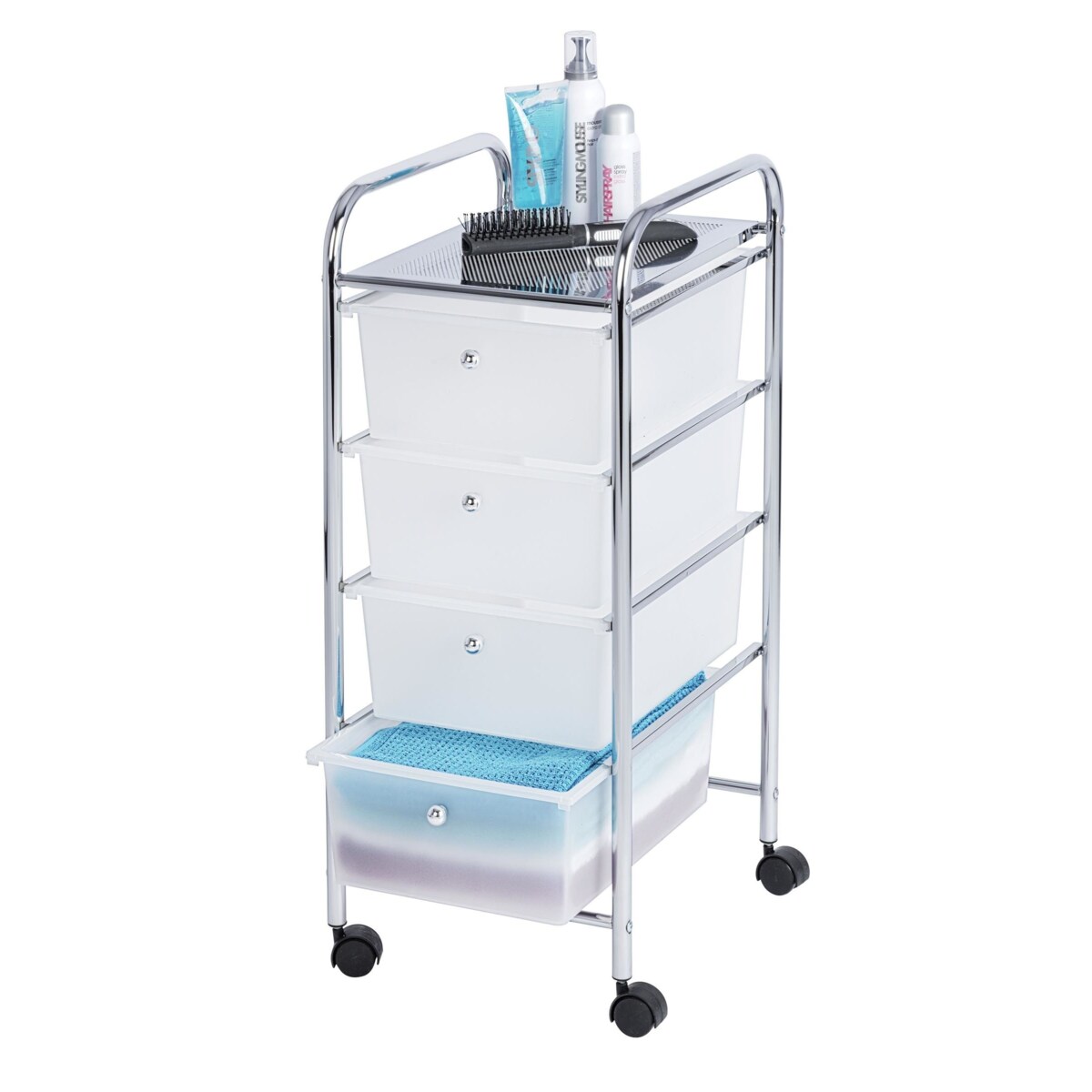 Wózek łazienkowy MESSINA, 4 poziomy, WENKO