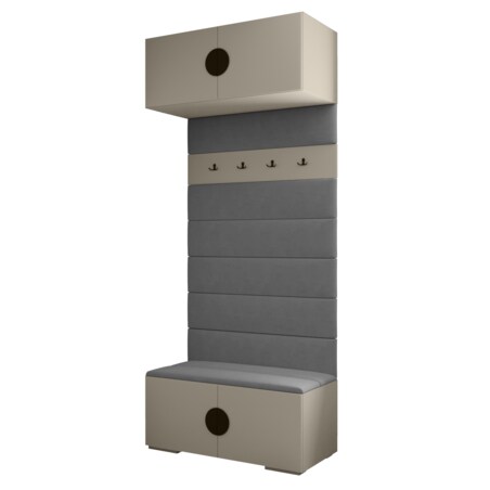 Garderoba do przedpokoju INOVA 4 kaszmir+czarny+manila16