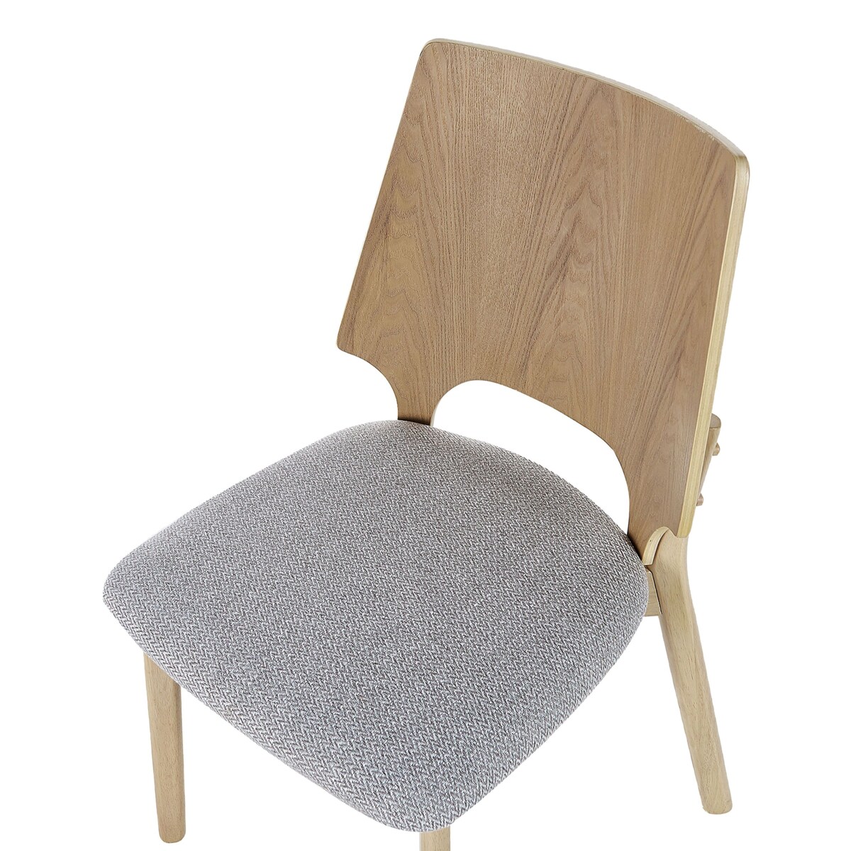 Zestaw 2 krzeseł do jadalni ABEE Jasnobrązowy