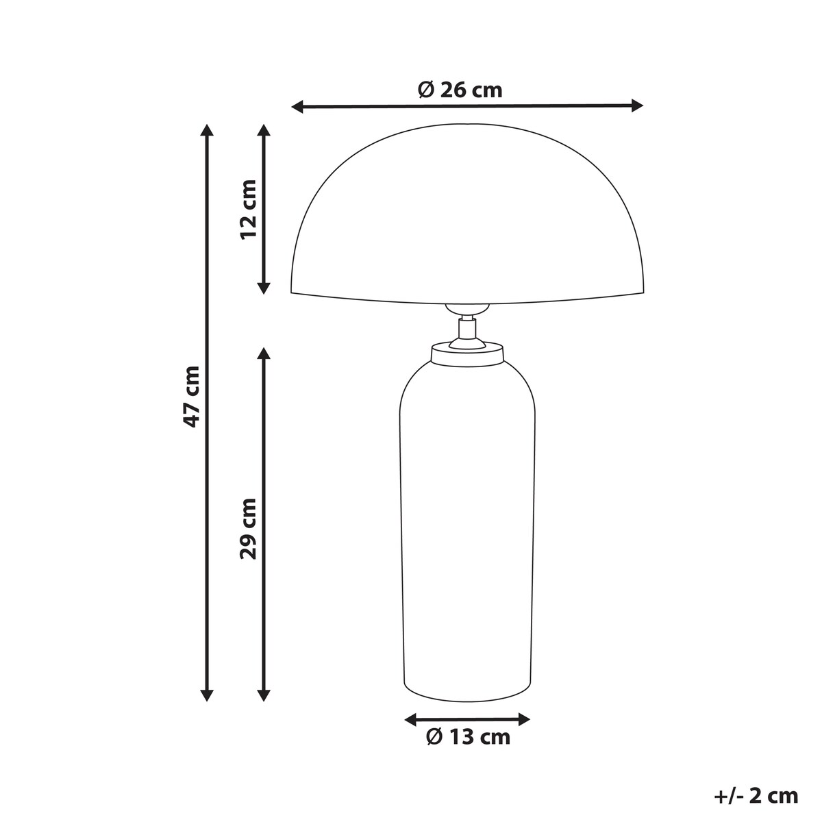 Lampa stołowa JALANGI Metal Srebrny