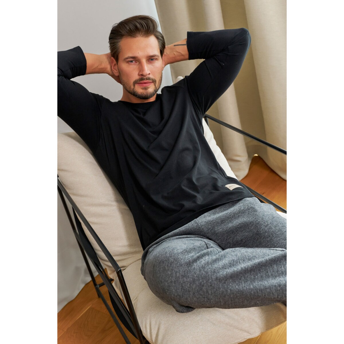 Piżama kolor szary PMB.7140.TWILL - XXL