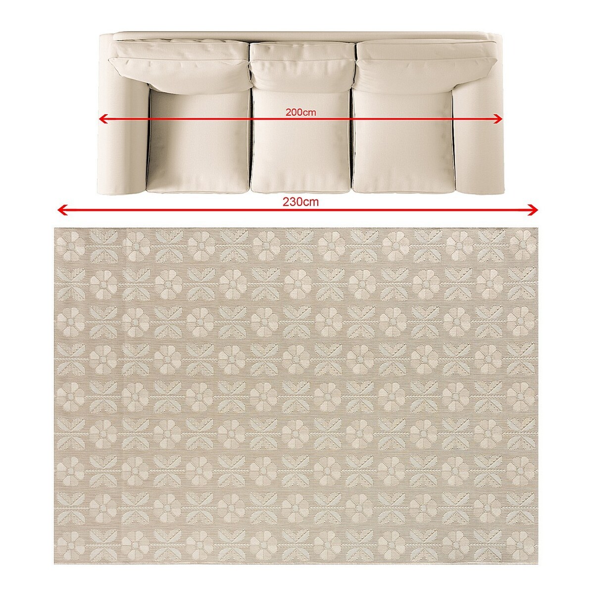 Dywan Liva sand 160x230 cm, 160x230 cm