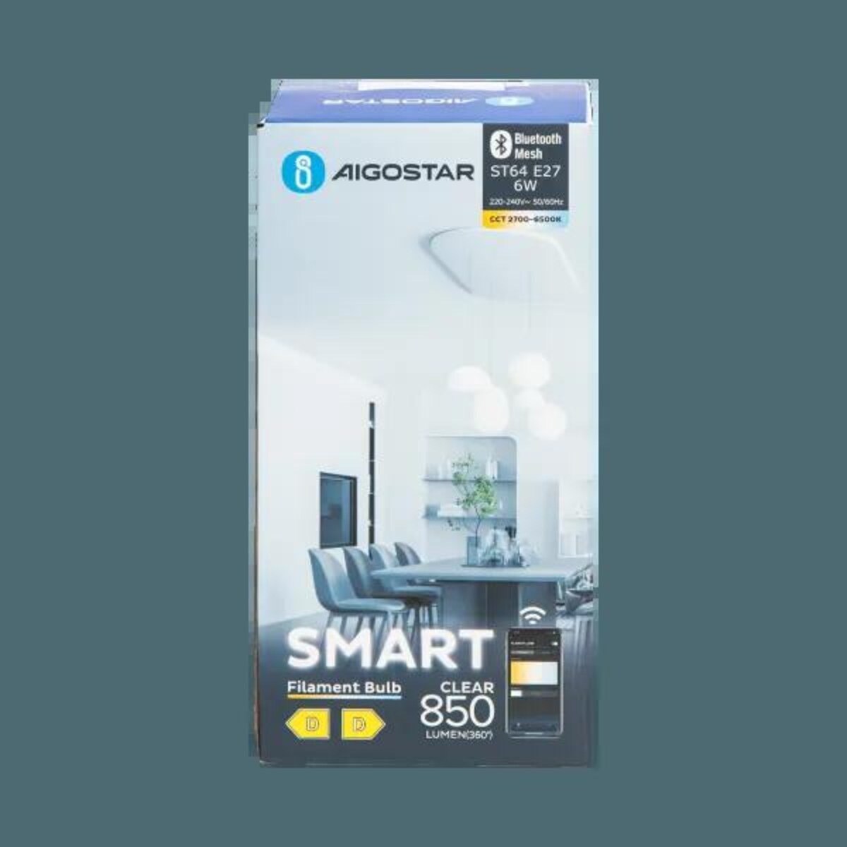 inteligentna żarówka bluetooth mesh st64 6w cct