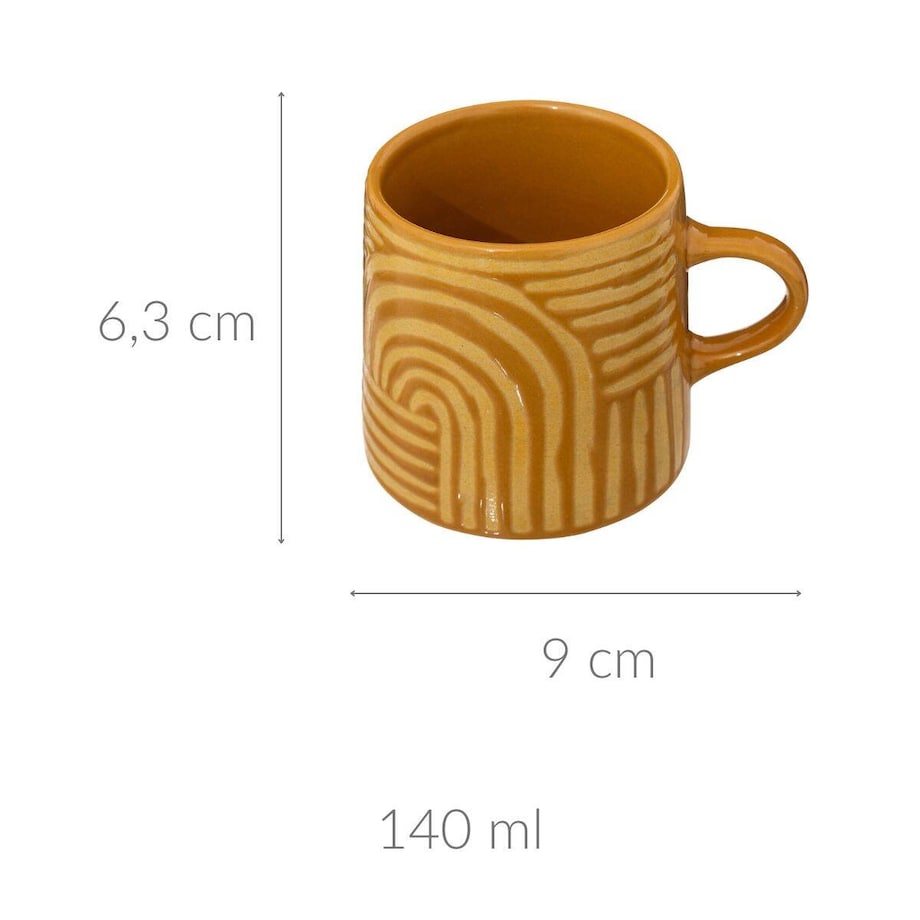 Kubek do espresso ceramiczny SOLEYA, 140 ml