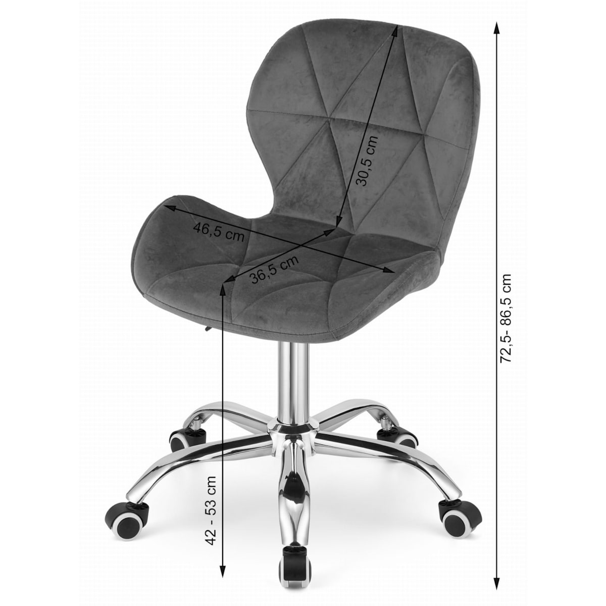 Krzesło Obrotowe Do Jadalni Kuchni Salonu Czarne