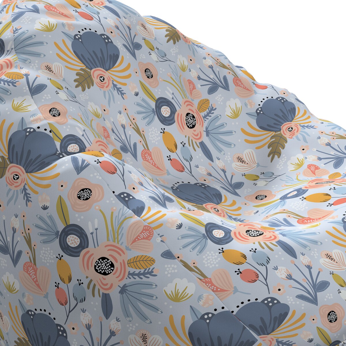 Worek do siedzenia Bowli, niebieski, Ø60 x 105 cm, Magic Collection