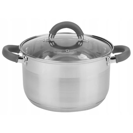 Zestaw garnków stalowych garnki stalowe komplet 6-ele 18/22/24cm gaz indukcja ROSSNER