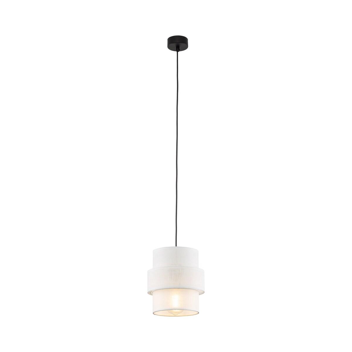 Lampa wisząca TK Lighting CALISTO WHITE 5094 biała/czarna E27 regulowana wysokość 150 cm nowoczesna do salonu i kuchni