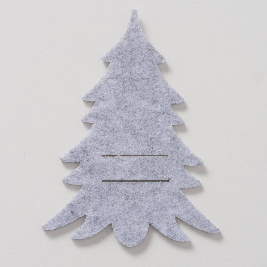 Filcowa kieszonka na sztućce FILZY w kształcie choinki