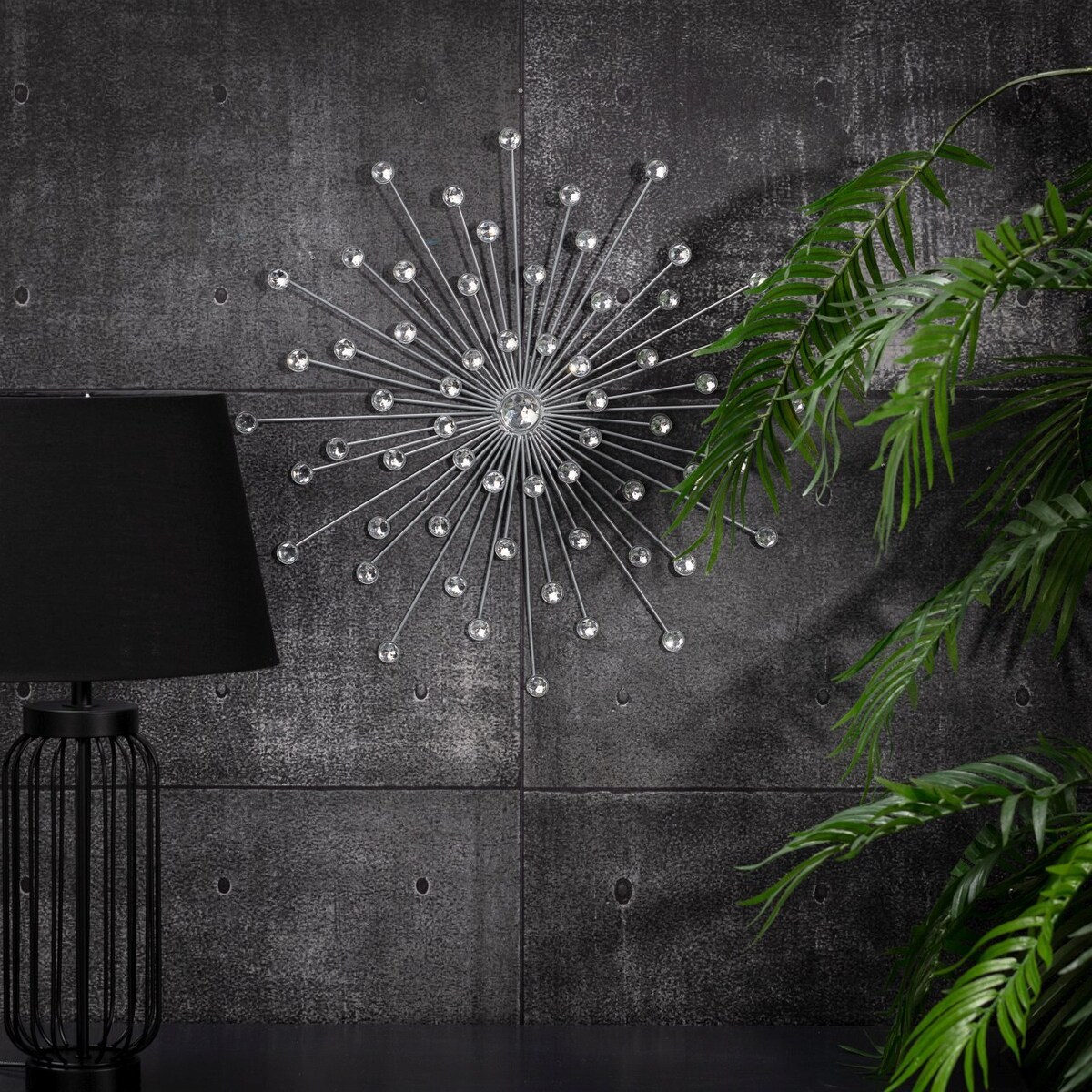 Dekoracja Space silver 48cm, 48x2x48cm