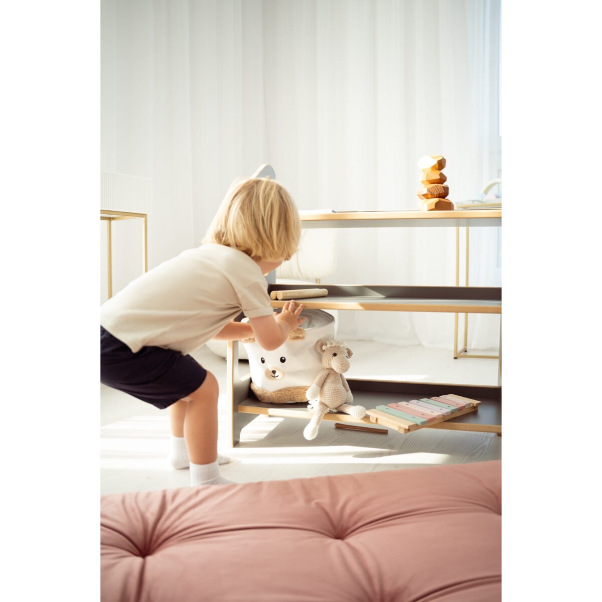 MAXI regał montessori - szary