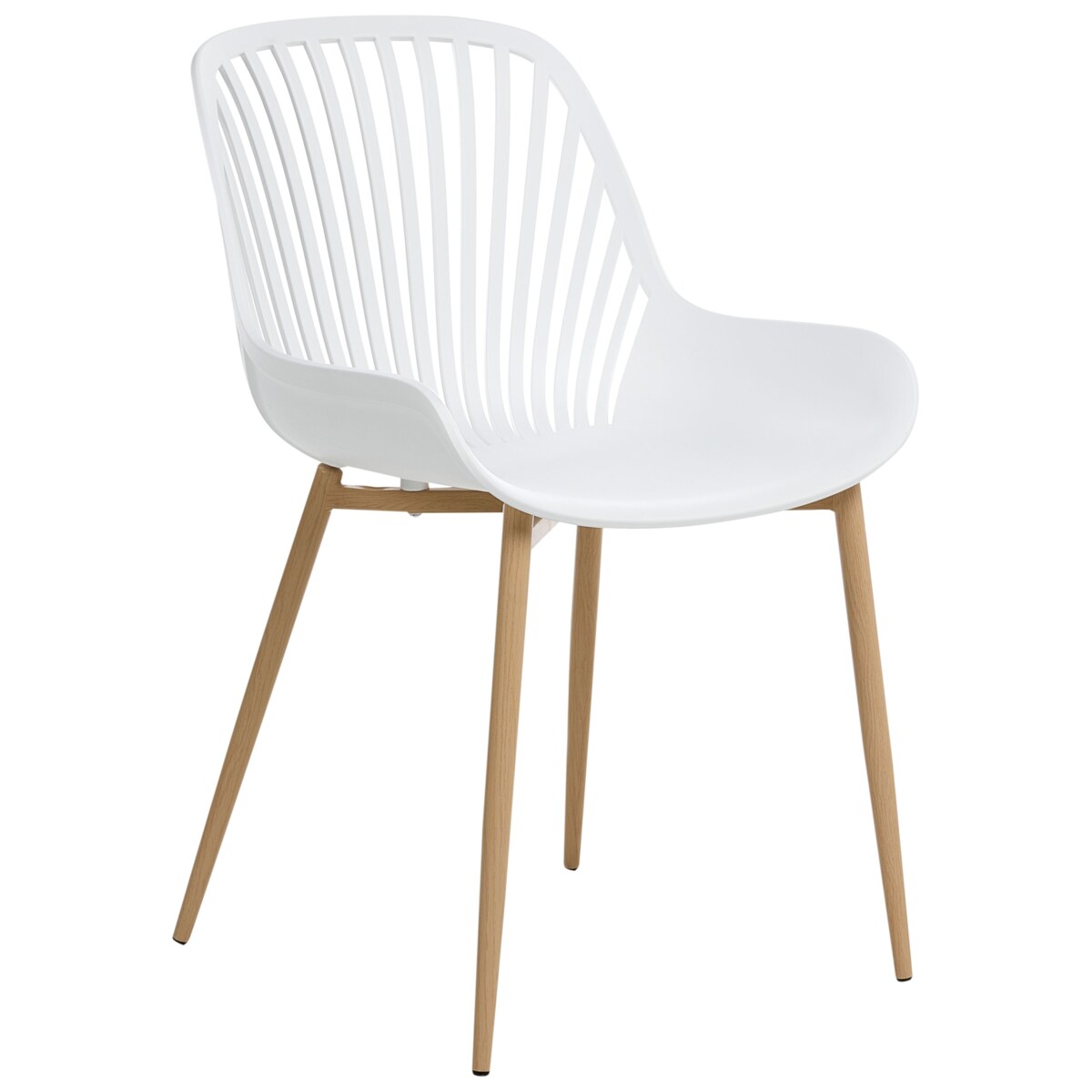 Zestaw 4 krzeseł do jadalni KLEVE Biały