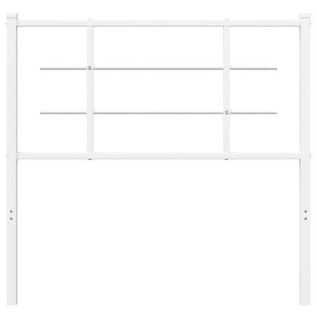 vidaXL Metalowe wezgłowie, białe, 100 cm