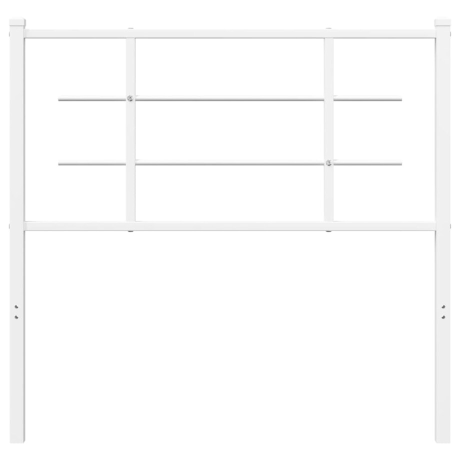 vidaXL Metalowe wezgłowie, białe, 100 cm