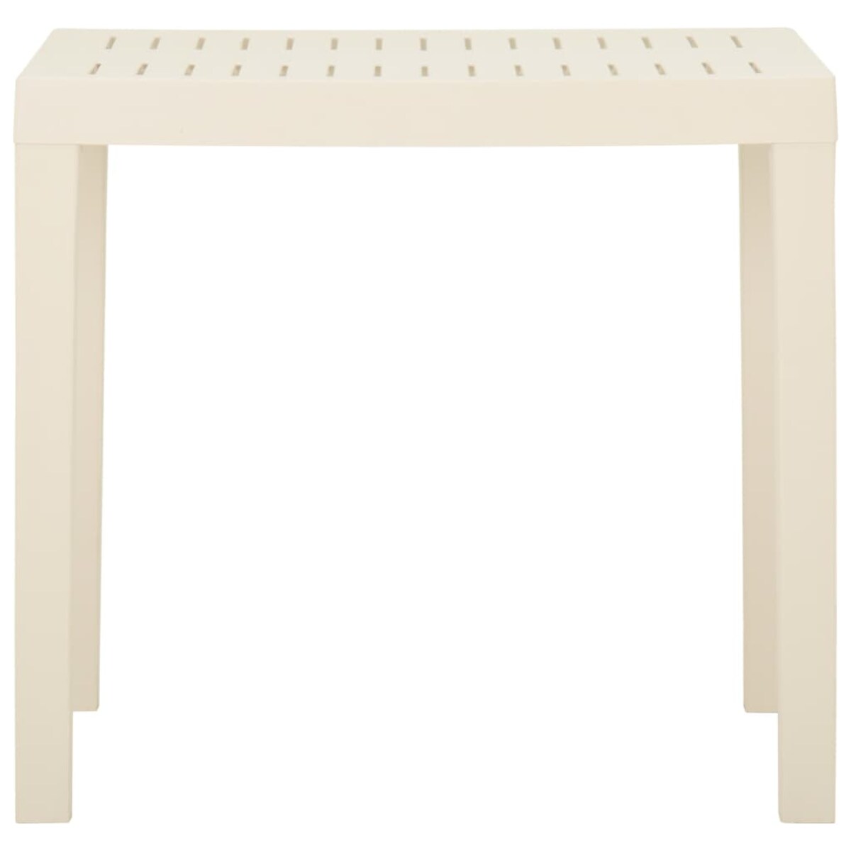 vidaXL Stolik ogrodowy, biały, 79 x 65 x 72 cm, plastikowy