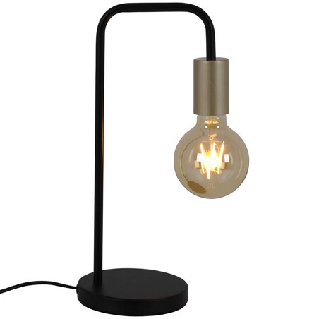 Stojąca LAMPKA biurkowa MODO 3168222 Nave metalowa LAMPA stołowa loftowa czarna