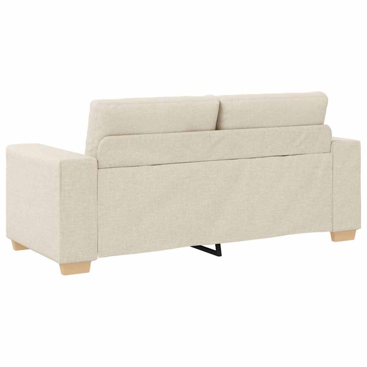 vidaXL Sofa dwuosobowa obity lnem, 140 cm