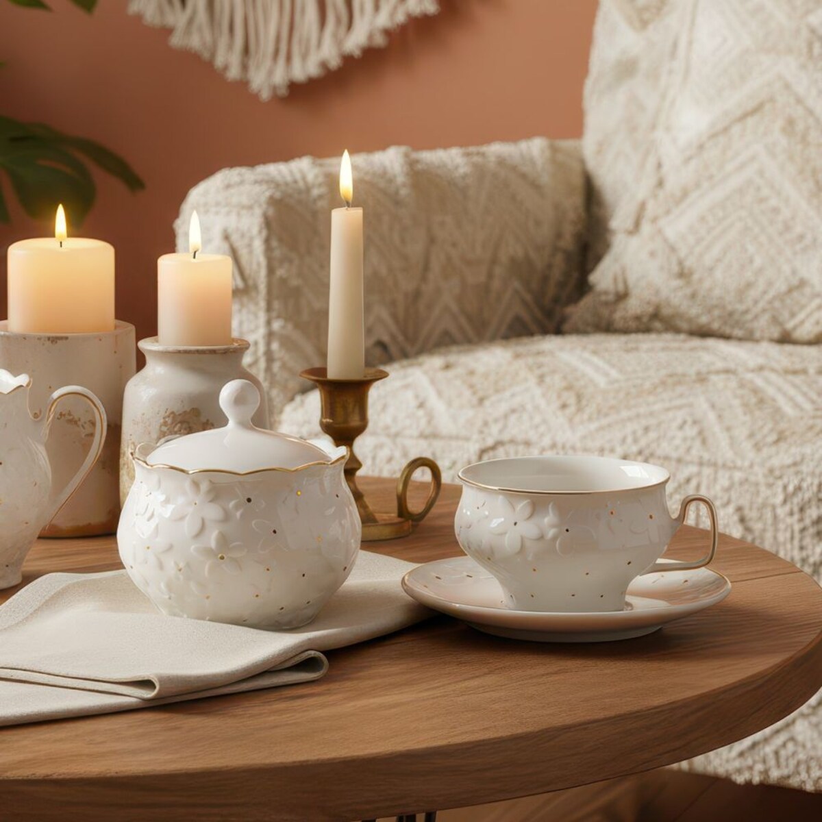 VILLA ITALIA Cukiernica porcelanowa 10,5 cm FIORELLA