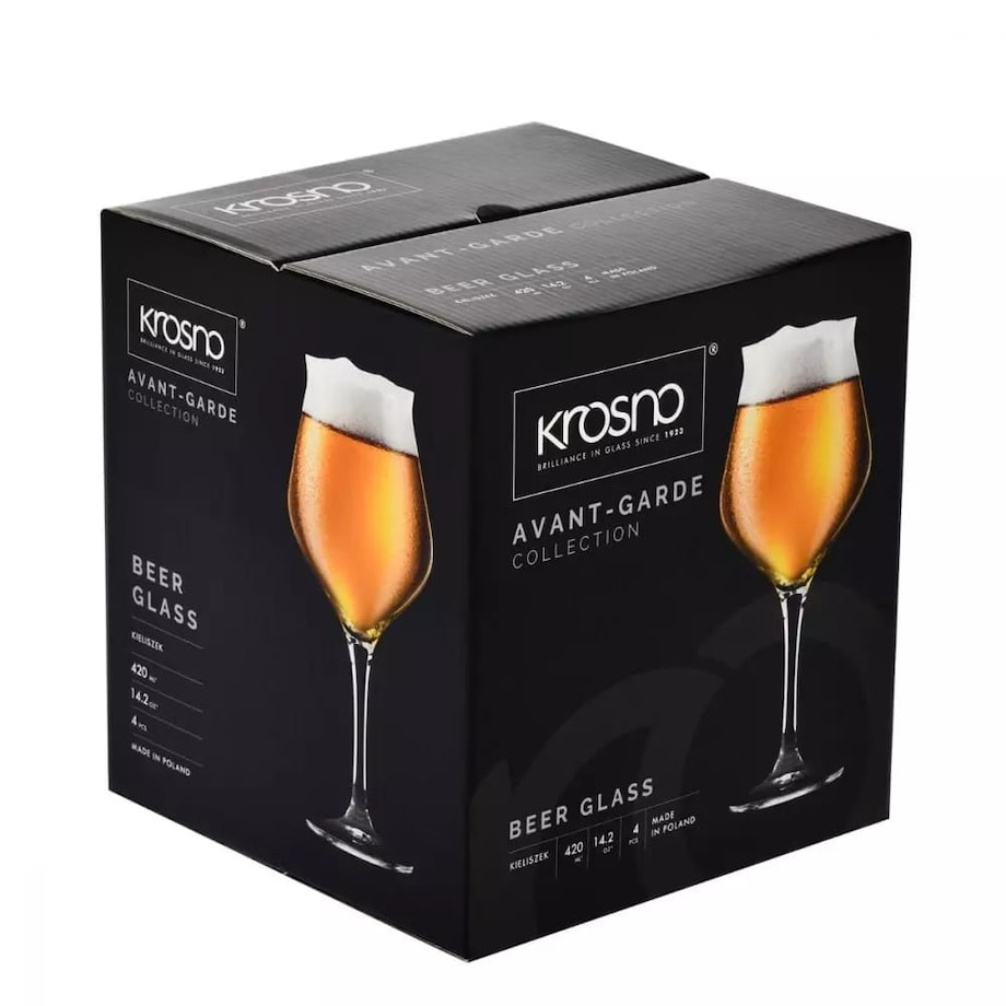 Kieliszki do Degustacji Pokale do Piwa Wina Cydru Krosno 420 ml Komplet