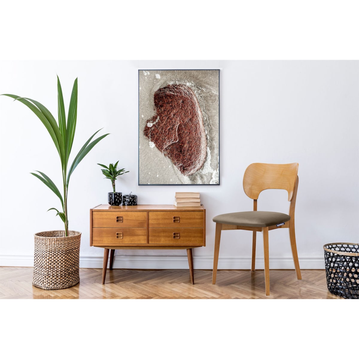 KONSIMO LYCO loftowe krzesła 2 sztuki beżowe