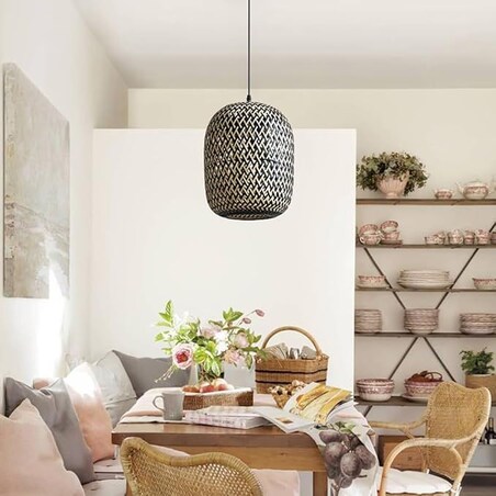 Lampa wisząca pleciona Boho Bamboo APP1542-1CP