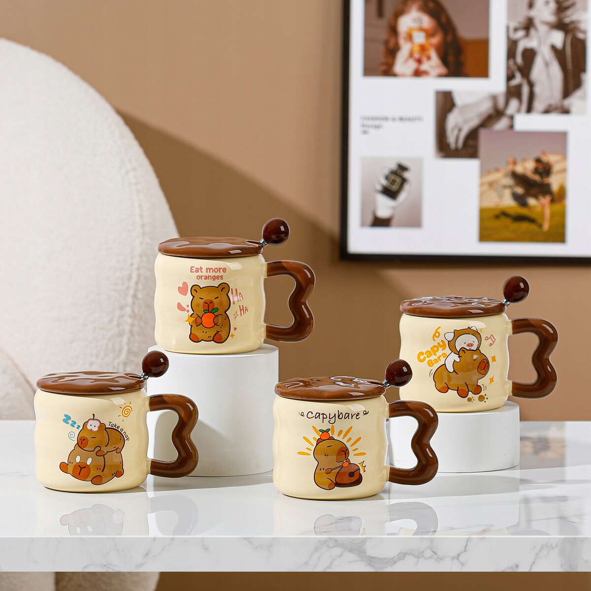 KUBEK DO KAWY HERBATY Podgrzewacz USB Łyżka Kabel Prezent KUBEK ŚWIĄTECZNY