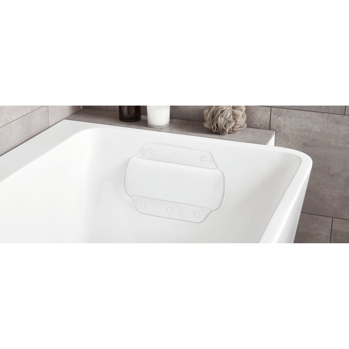 Kleine Wolke Joy Poduszka do wanny biały 32x 22 cm