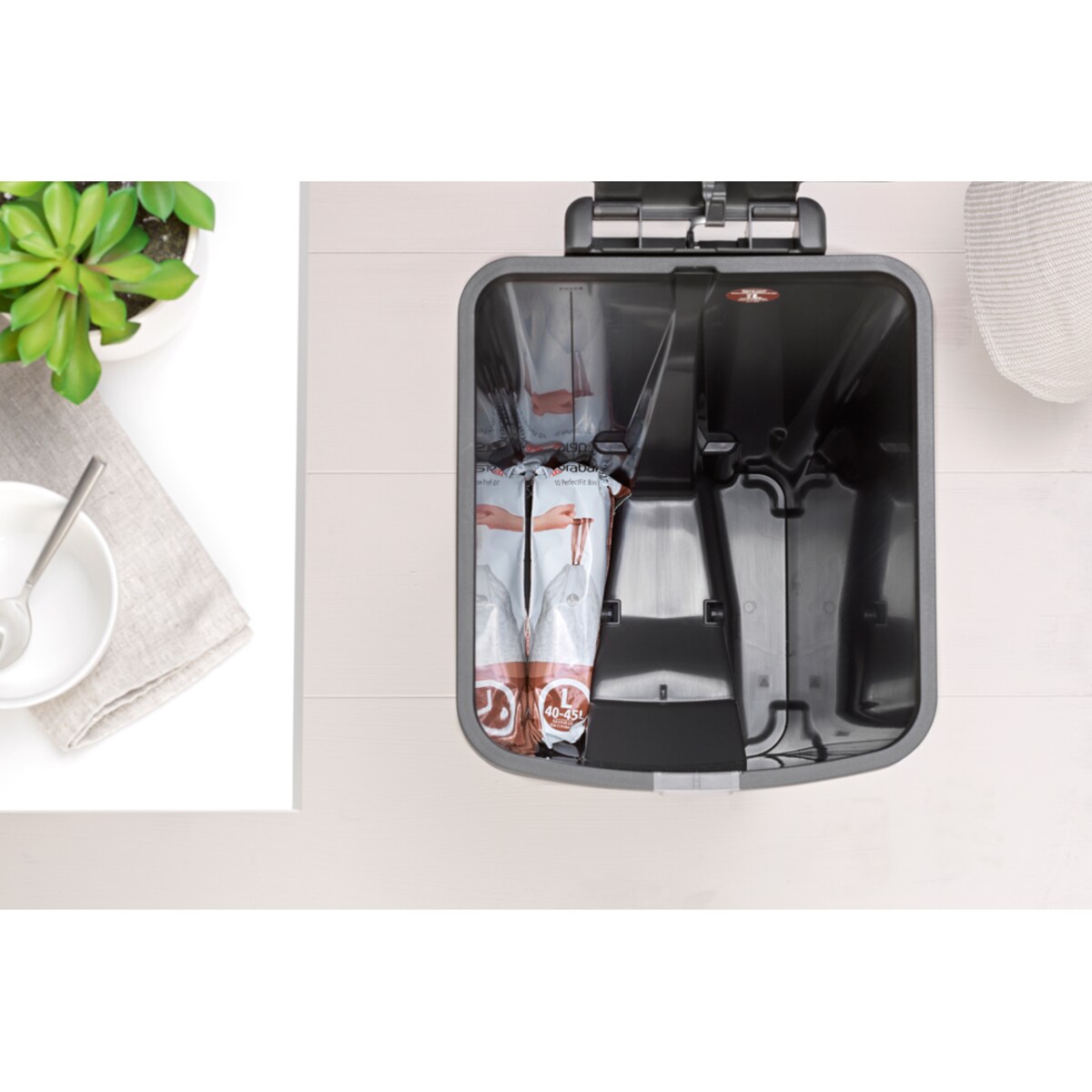 Kosz pedałowy Step Up 40l Dark Grey 800023