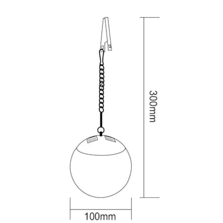 Lampa solarna KULA 20 cm