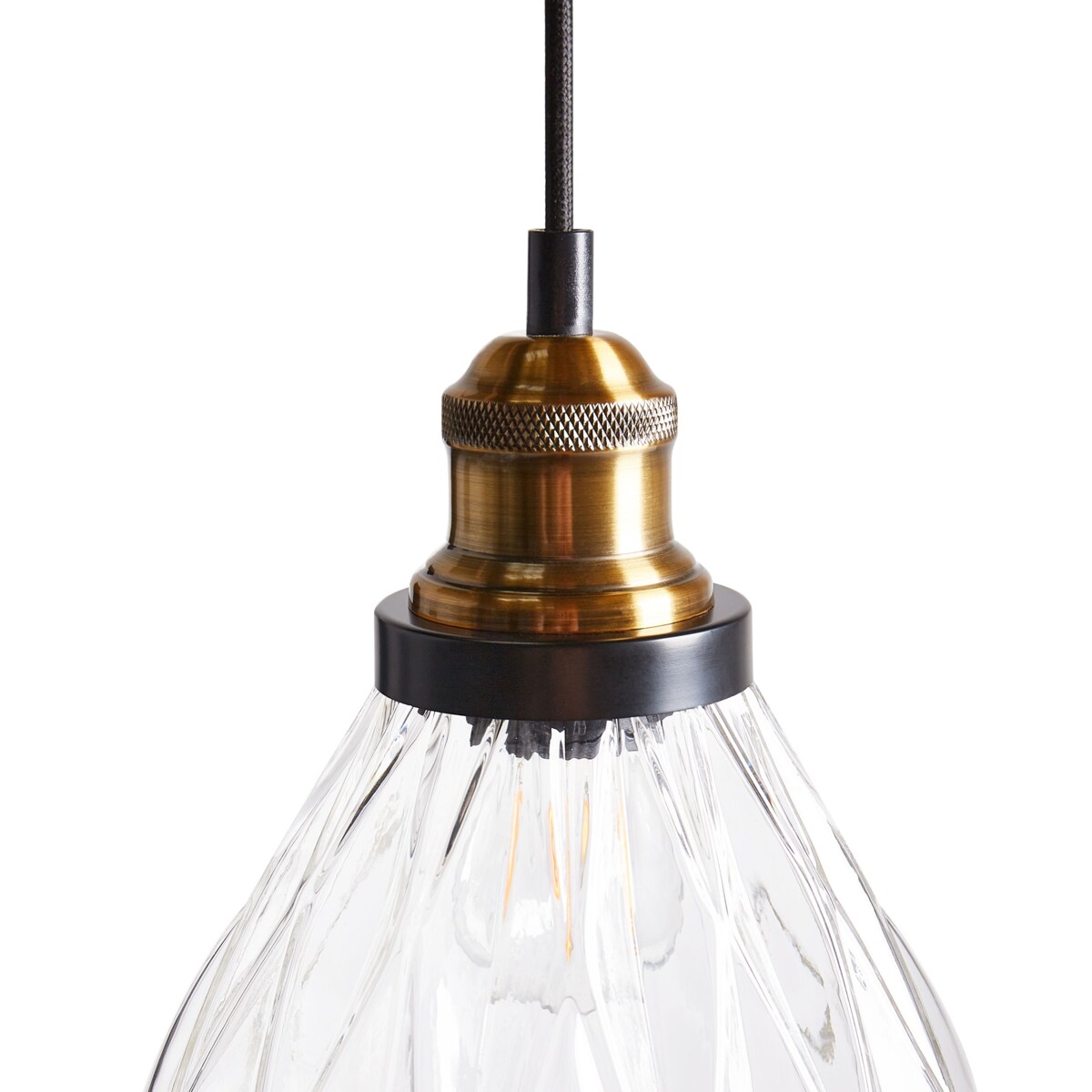 Lampa wisząca szklana przezroczysta COOSA