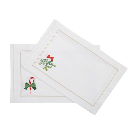 Podkładki Mistletoe Joyful Christmas Panama – 6 sztuk