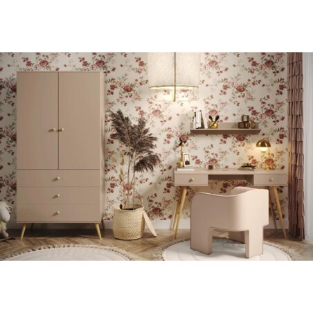 Szafa LEBEL z szufladami 3SZ 100cm macchiato