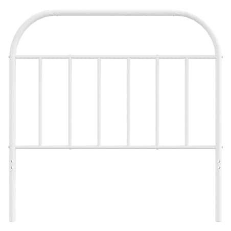 vidaXL Metalowe wezgłowie, białe, 100 cm
