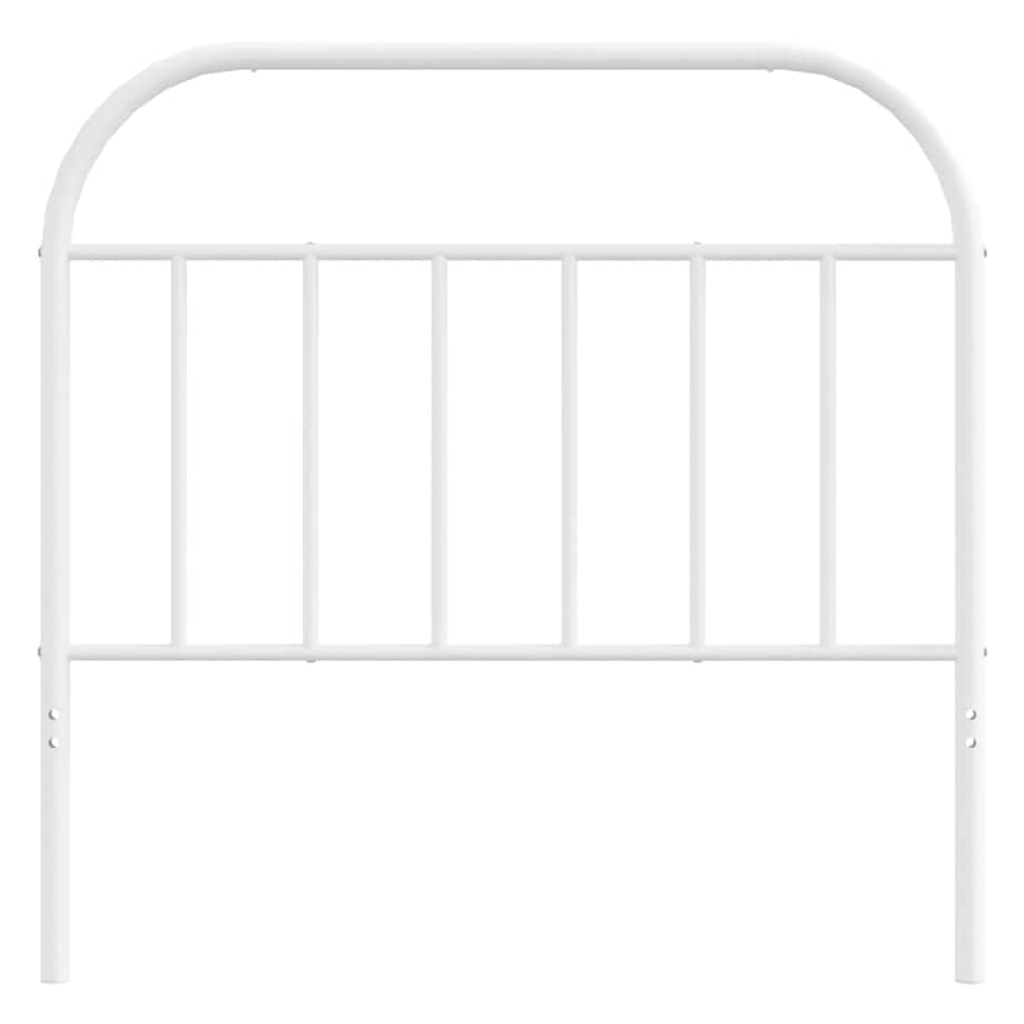 vidaXL Metalowe wezgłowie, białe, 100 cm