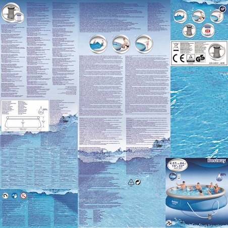 Bestway Basen Fast Set z zestawem akcesoriów, 457 x 84 cm, 57313