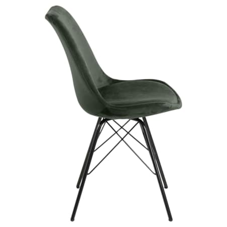 Krzesło Eris VIC zielone tapicerowane