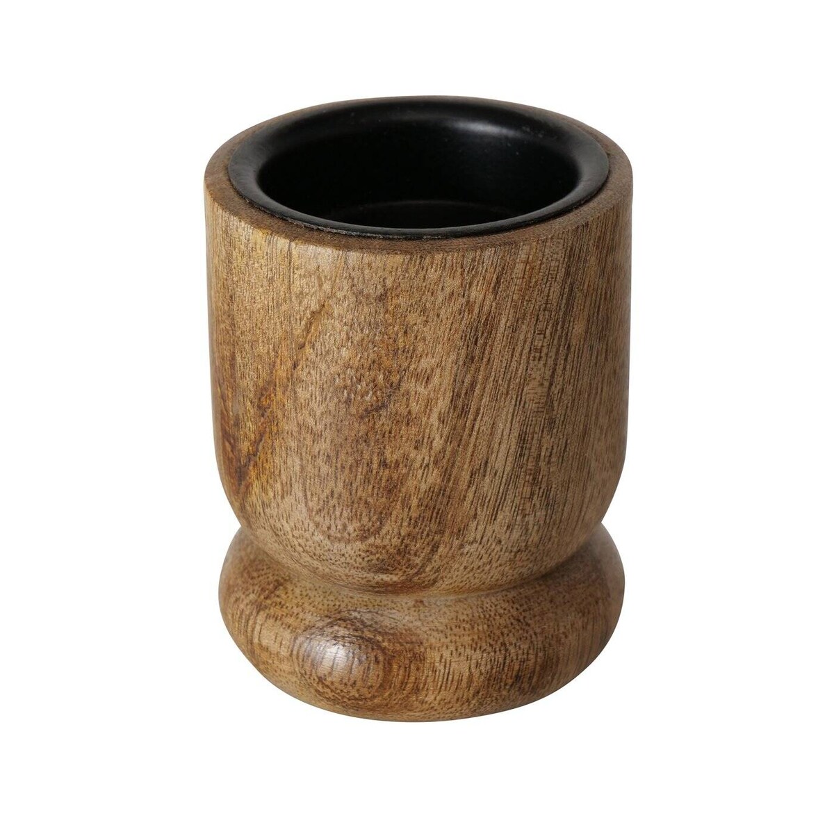 Drewniane świeczniki NUMLI, drewno mango, 2 sztuki