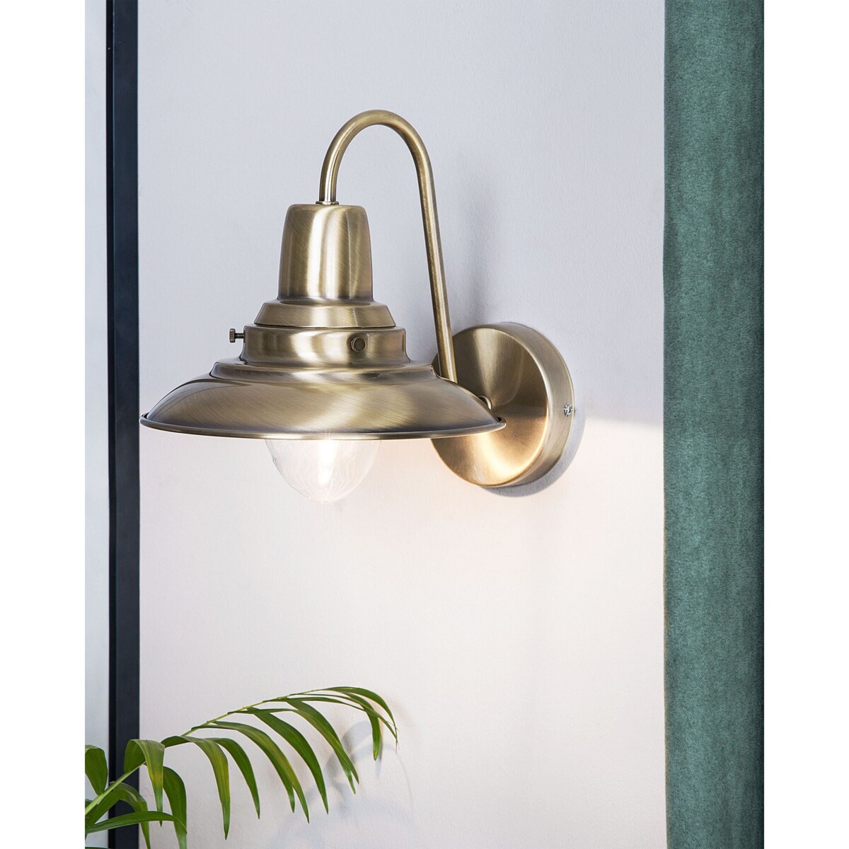 Lampa ścienna LUZA Metal Mosiężny