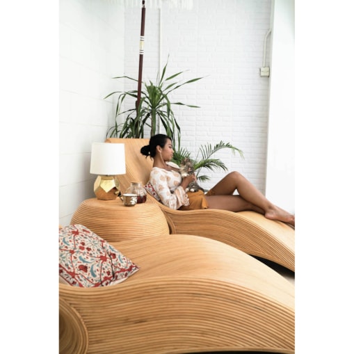 LEŻAK RATTANOWY TEGAL JASNY