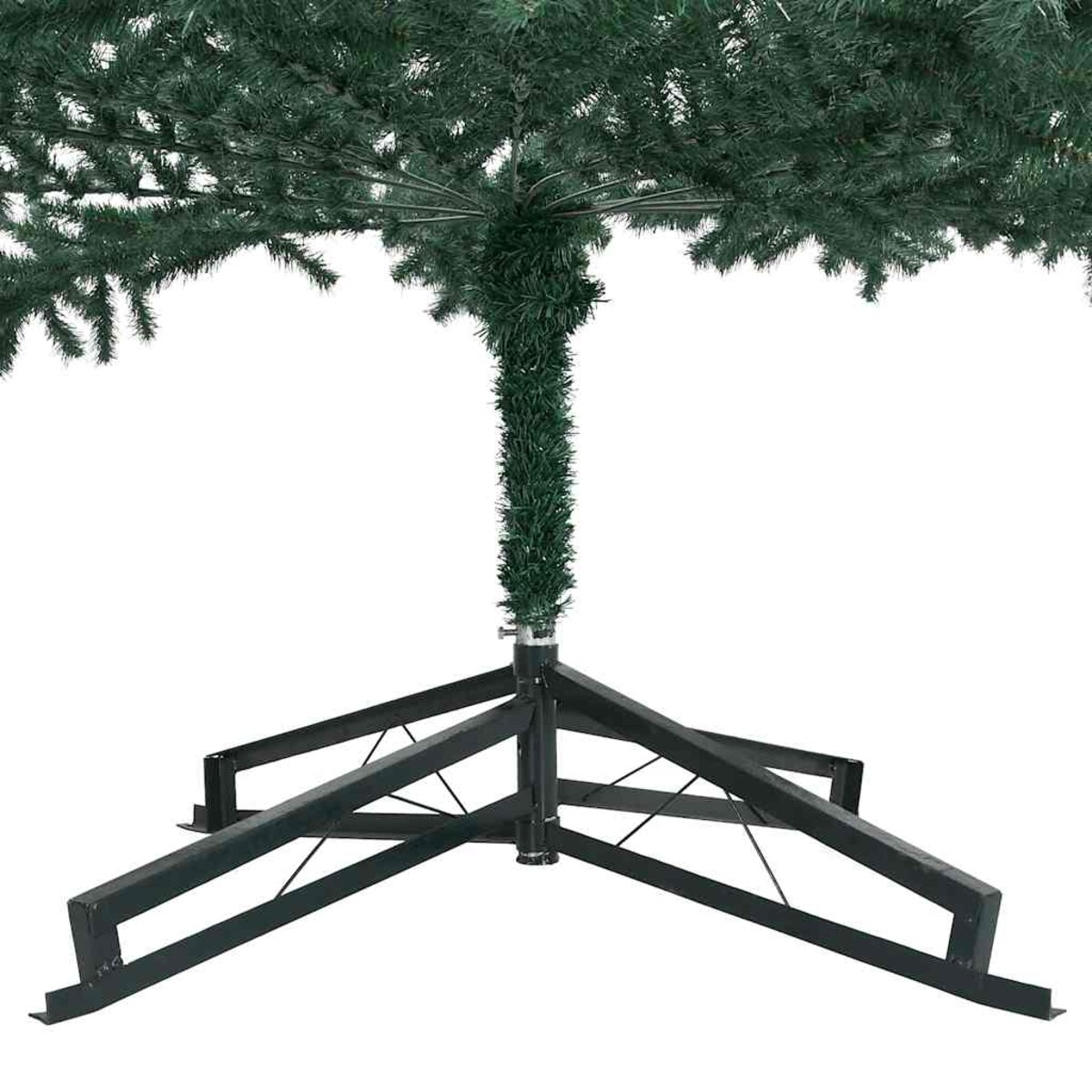 vidaXL Sztuczna choinka ze stojakiem, zielona, 500 cm, PVC