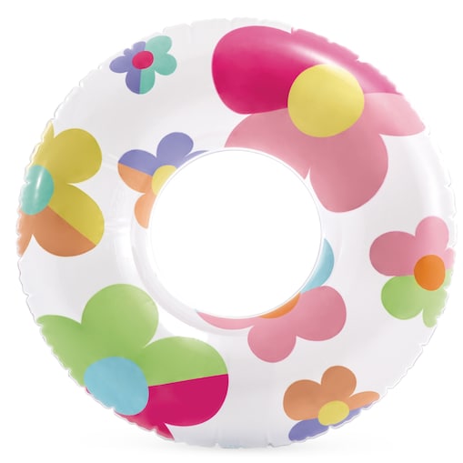 Koło dmuchane plażowe do pływania kwiatki 81 cm Intex 59259-02