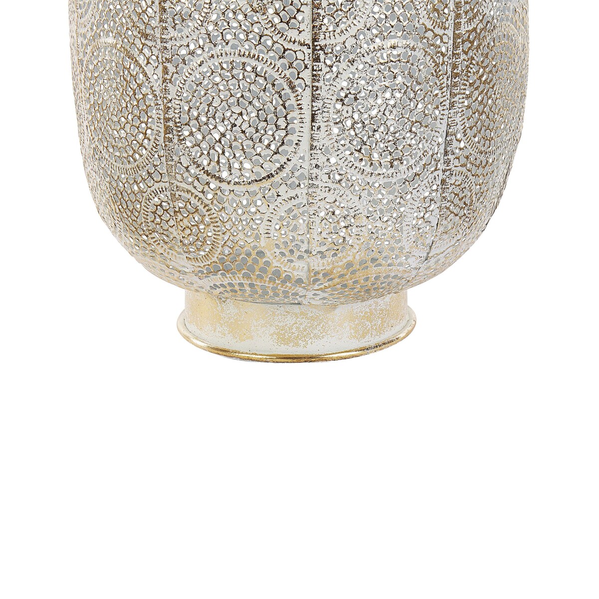 Lampion metalowy 40 cm złoty LANTAU