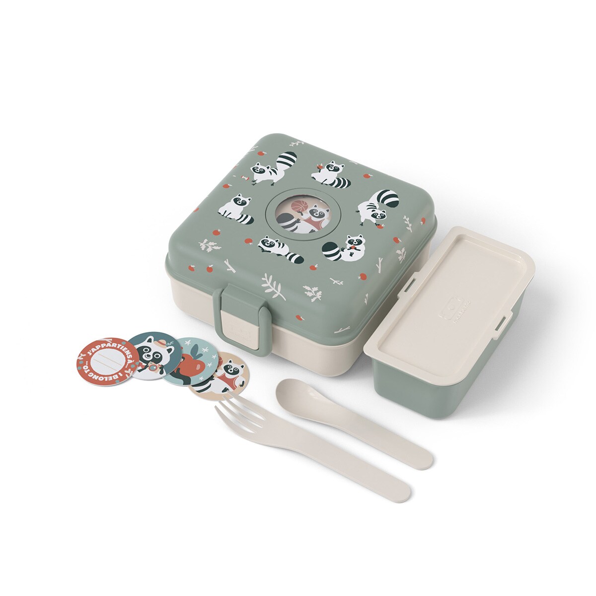 Monbento Snacky lunchbox dla dzieci 0,85 L Raccoon