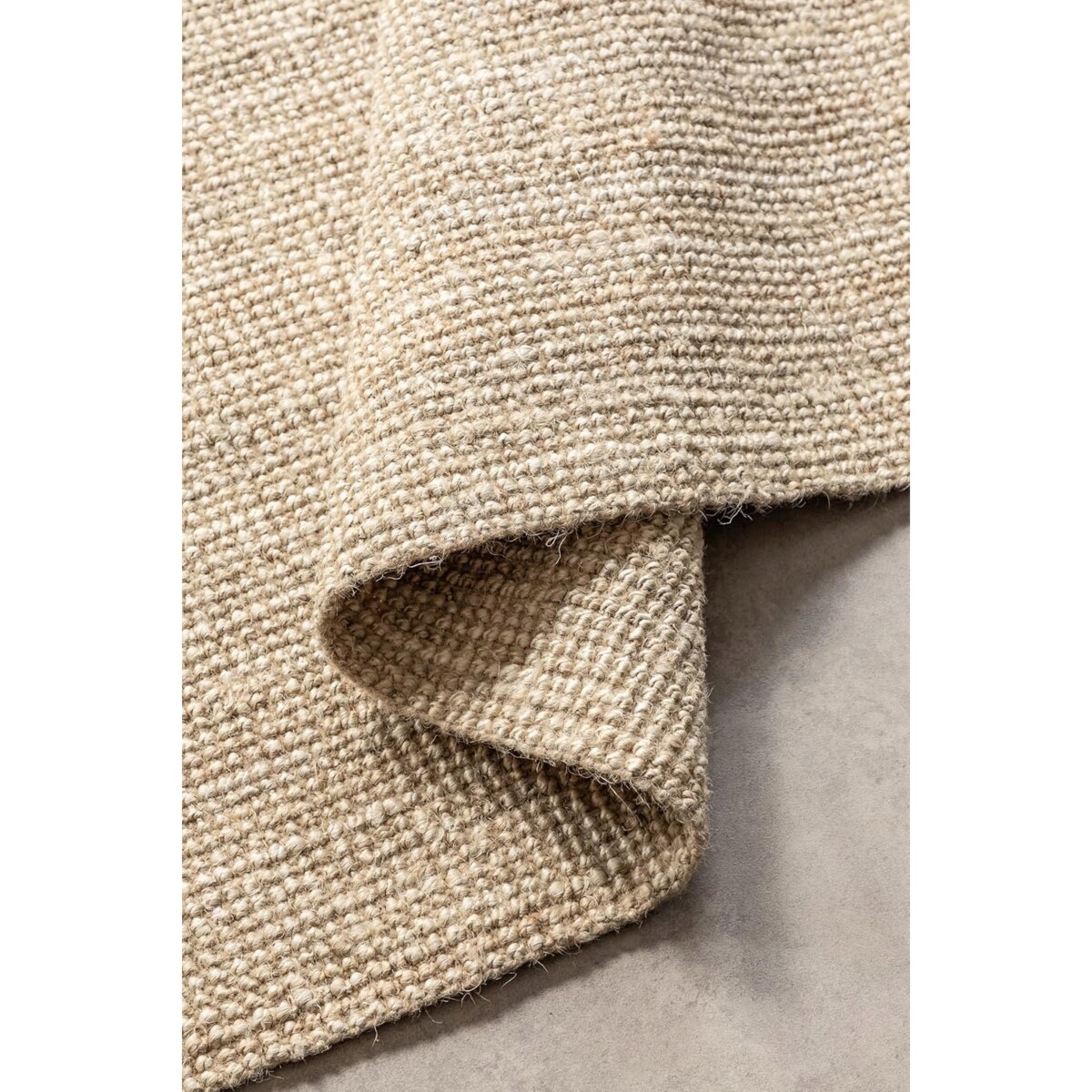 Dywan jutowy do salonu 60x90 cm, naturalny kremowy dywan z juty