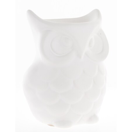Kominek zapachowy ceramiczny 12x9x7 cm AROMA biała sowa